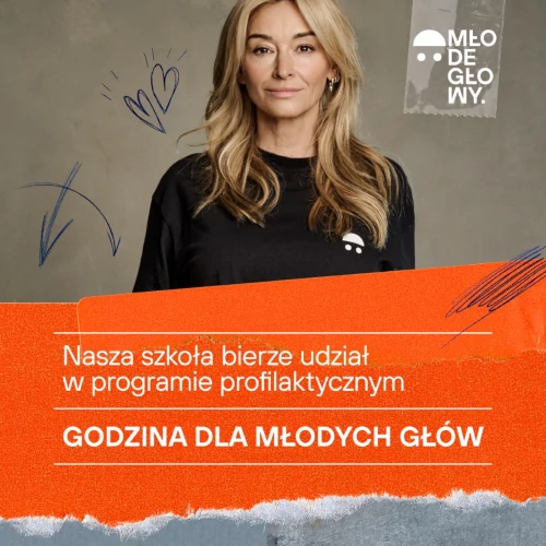 Baner programu profilaktycznego Młode Głowy